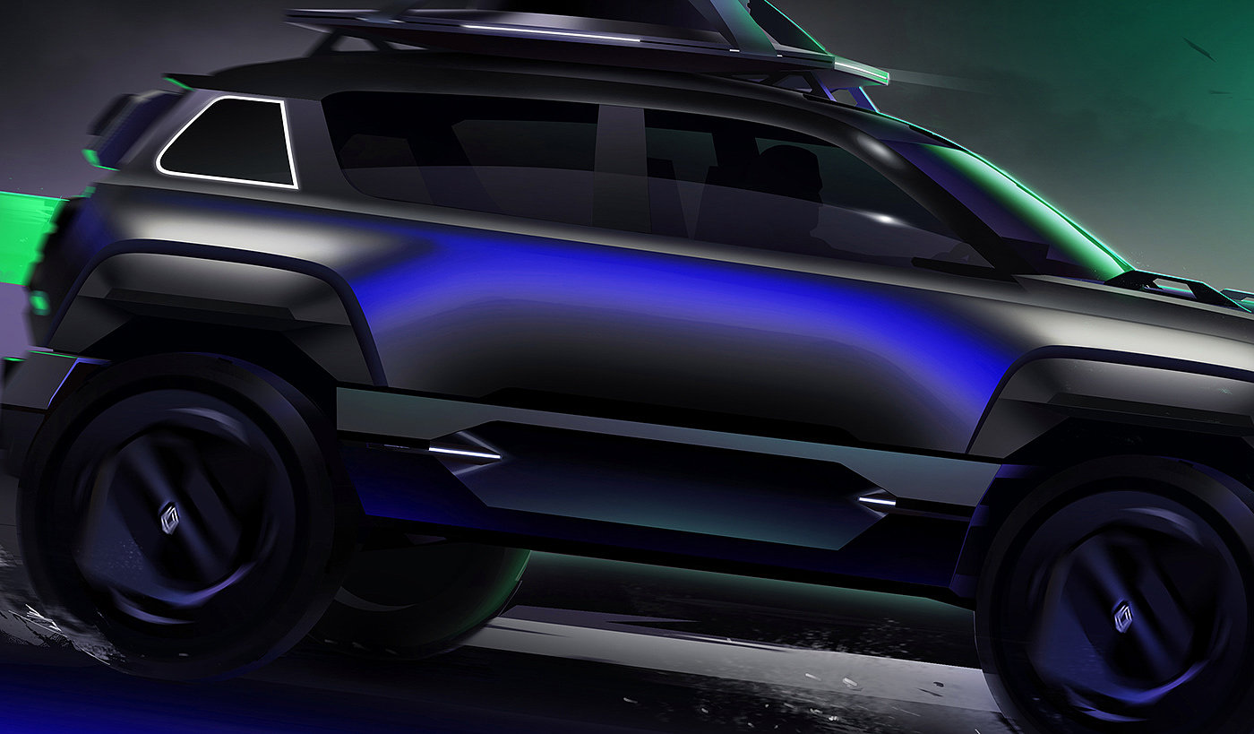 renault，4EVER，concept，industrial design，sketch，automobile，