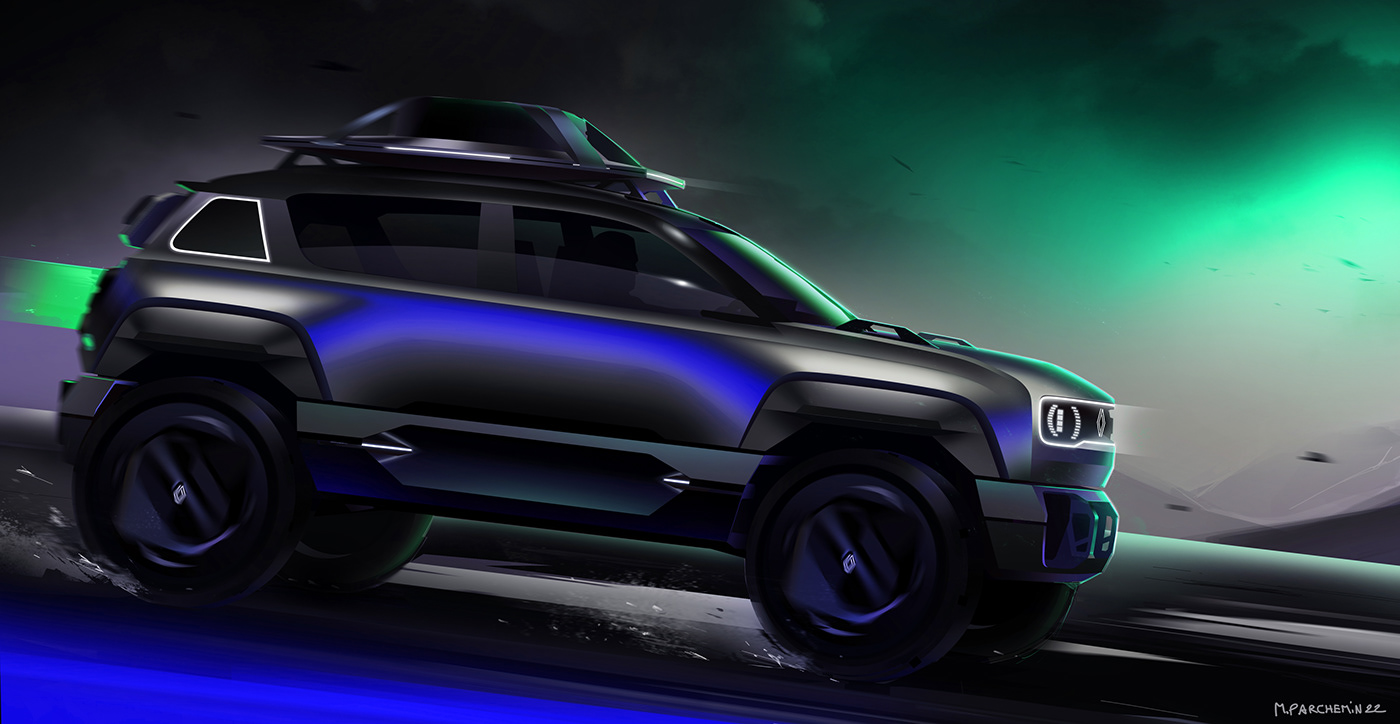 renault，4EVER，concept，industrial design，sketch，automobile，