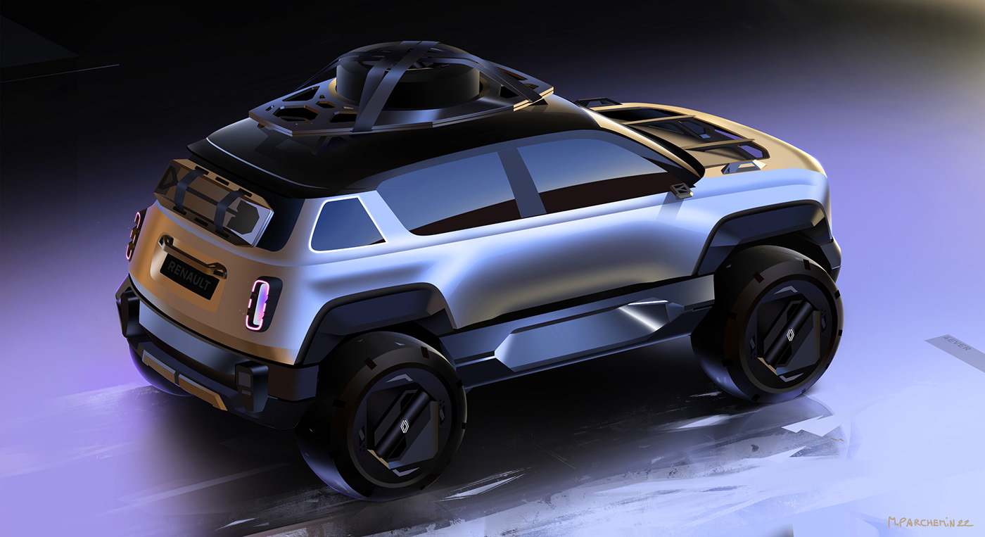 renault，4EVER，concept，industrial design，sketch，automobile，