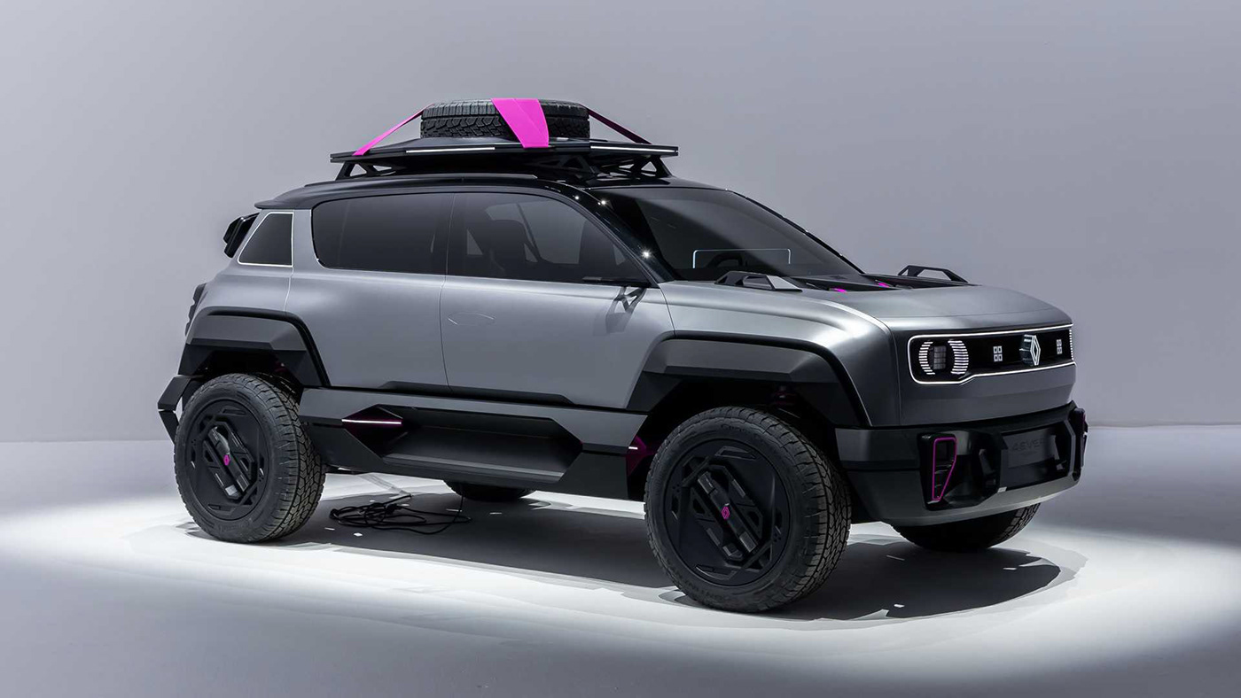 renault，4EVER，concept，industrial design，sketch，automobile，