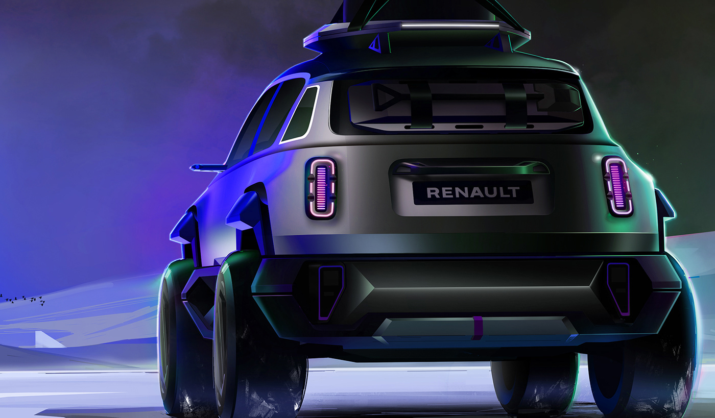 renault，4EVER，concept，industrial design，sketch，automobile，