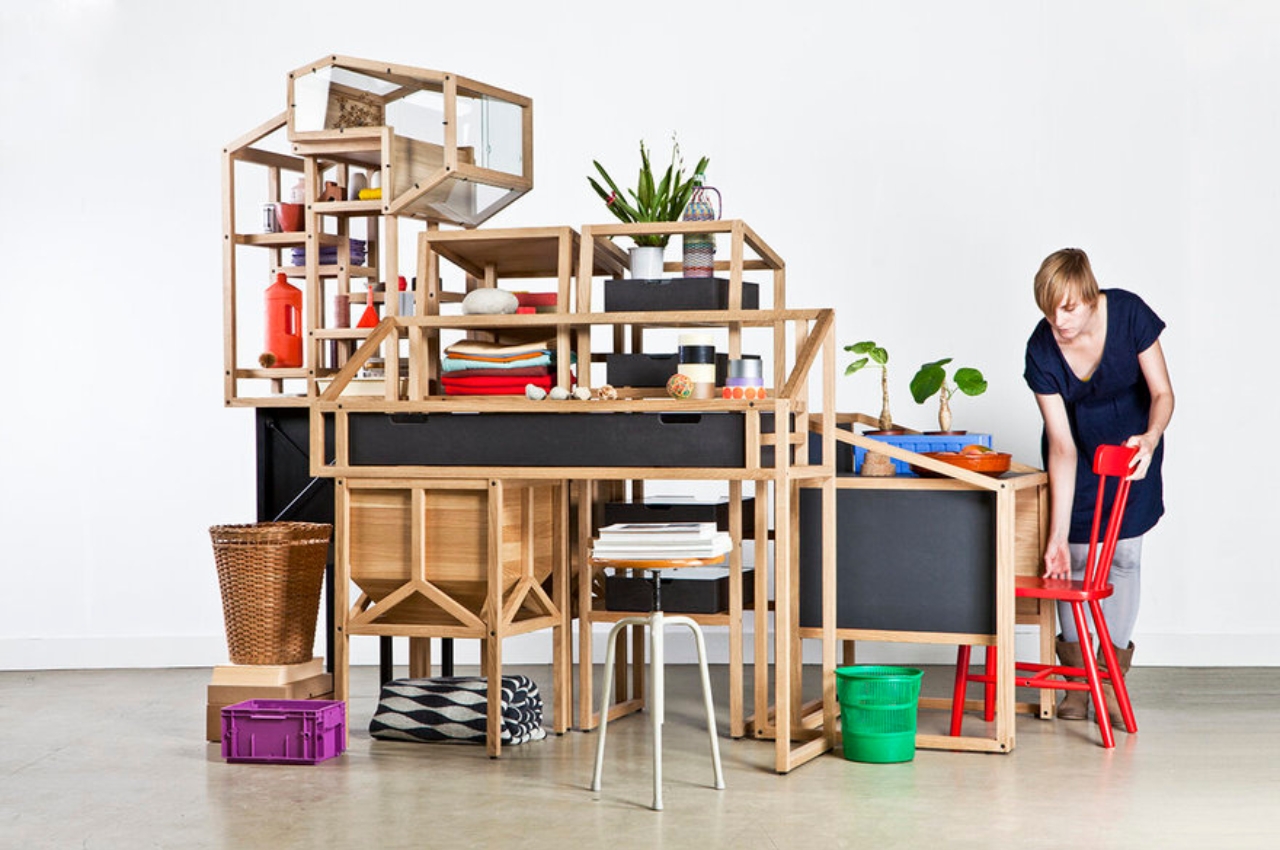 furniture，Industrial building，industrial design，geometry，modularization，