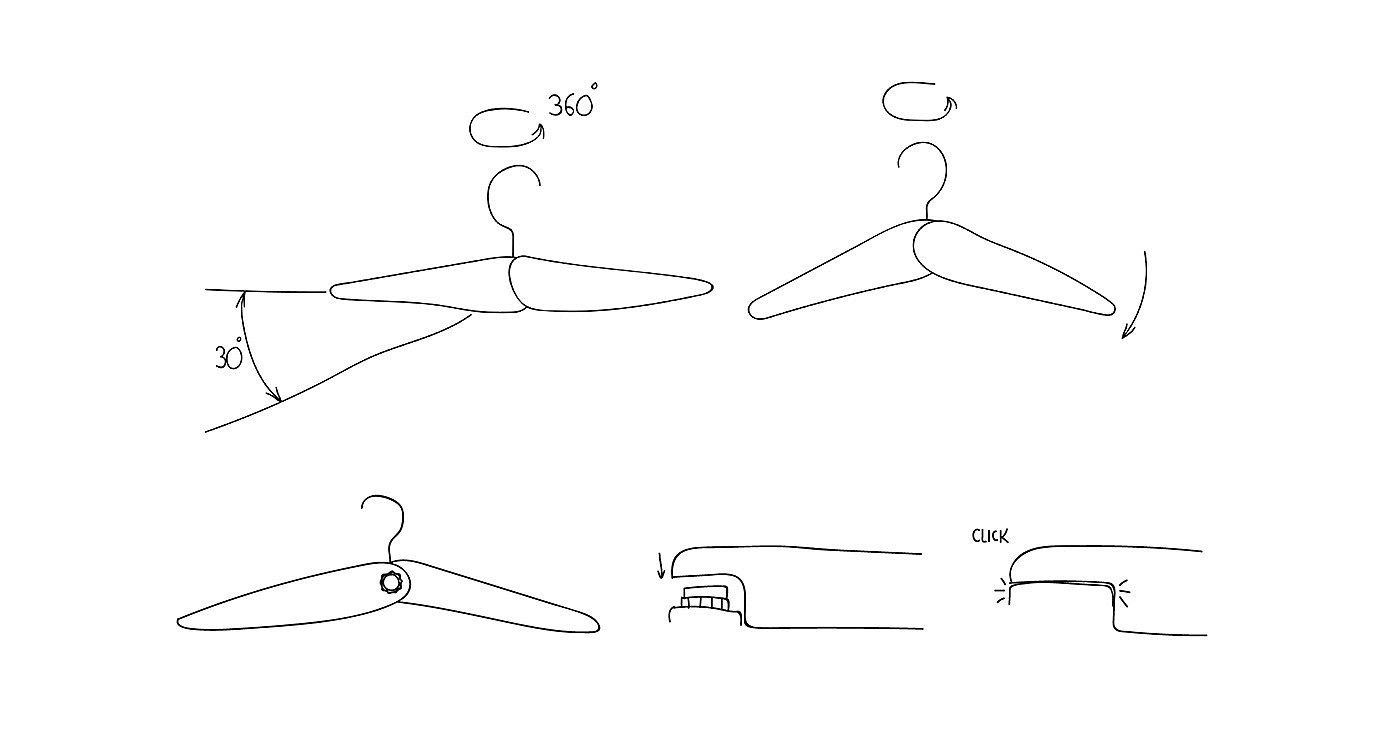 衣架，Symmetry，产品设计，工业设计，