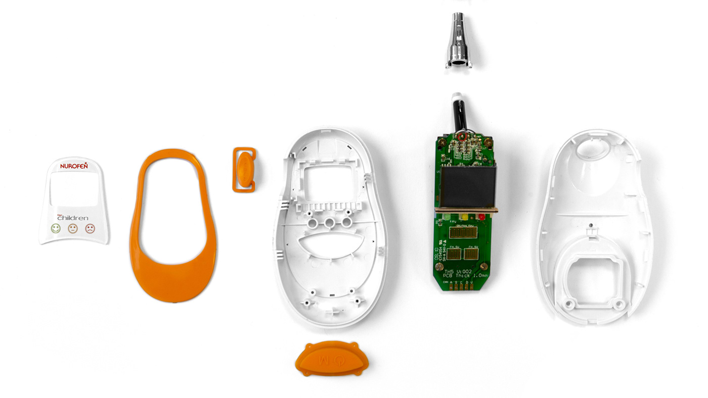 Baby Thermometer，product design，Appearance design，Small，