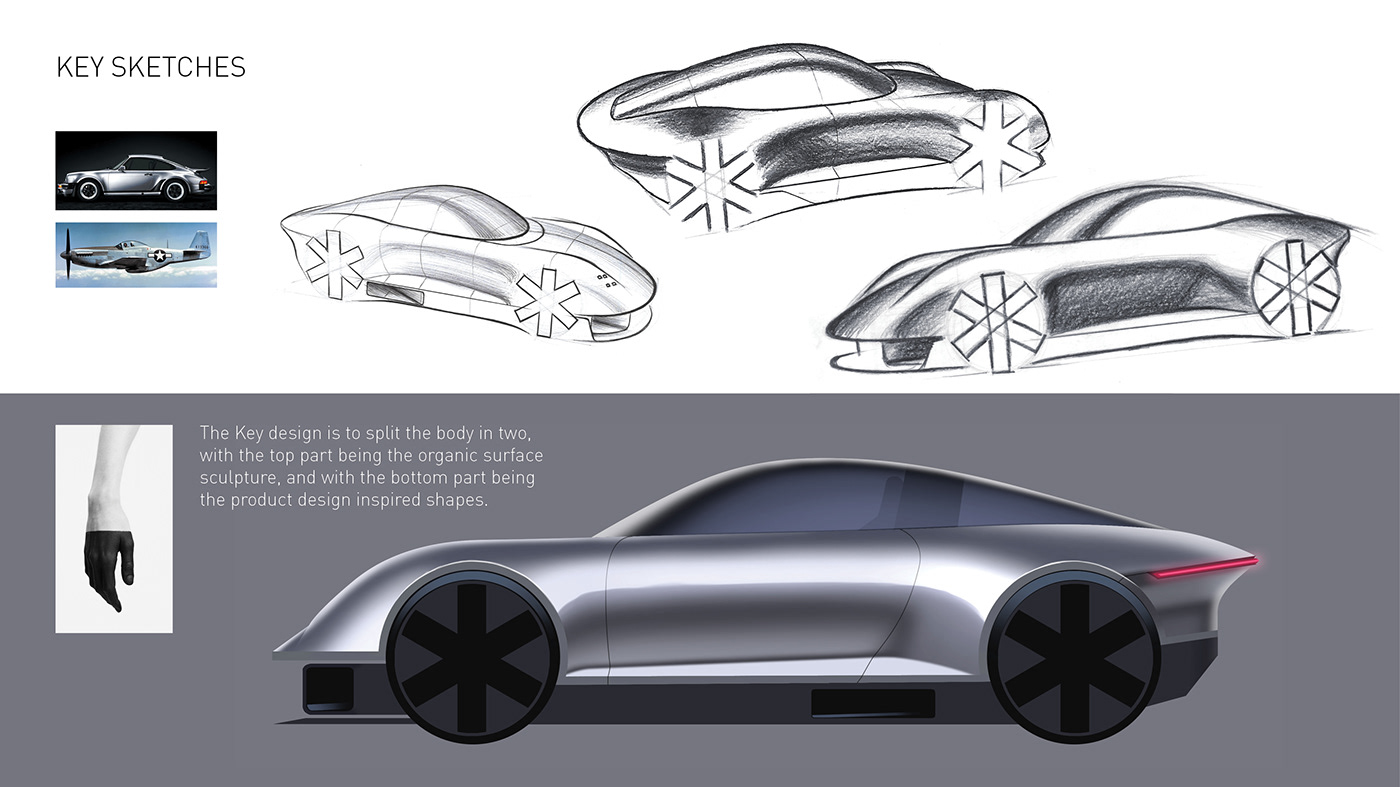 Porsche，concept，future，Cool，Appearance design，Automobile design，