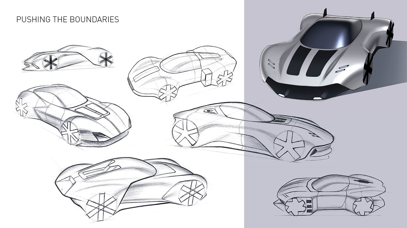 Porsche，concept，future，Cool，Appearance design，Automobile design，