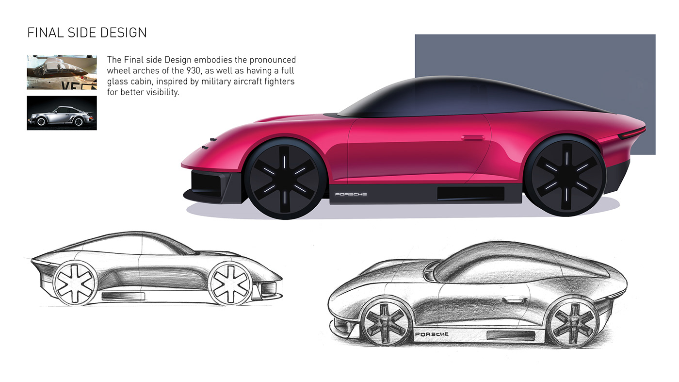 Porsche，concept，future，Cool，Appearance design，Automobile design，