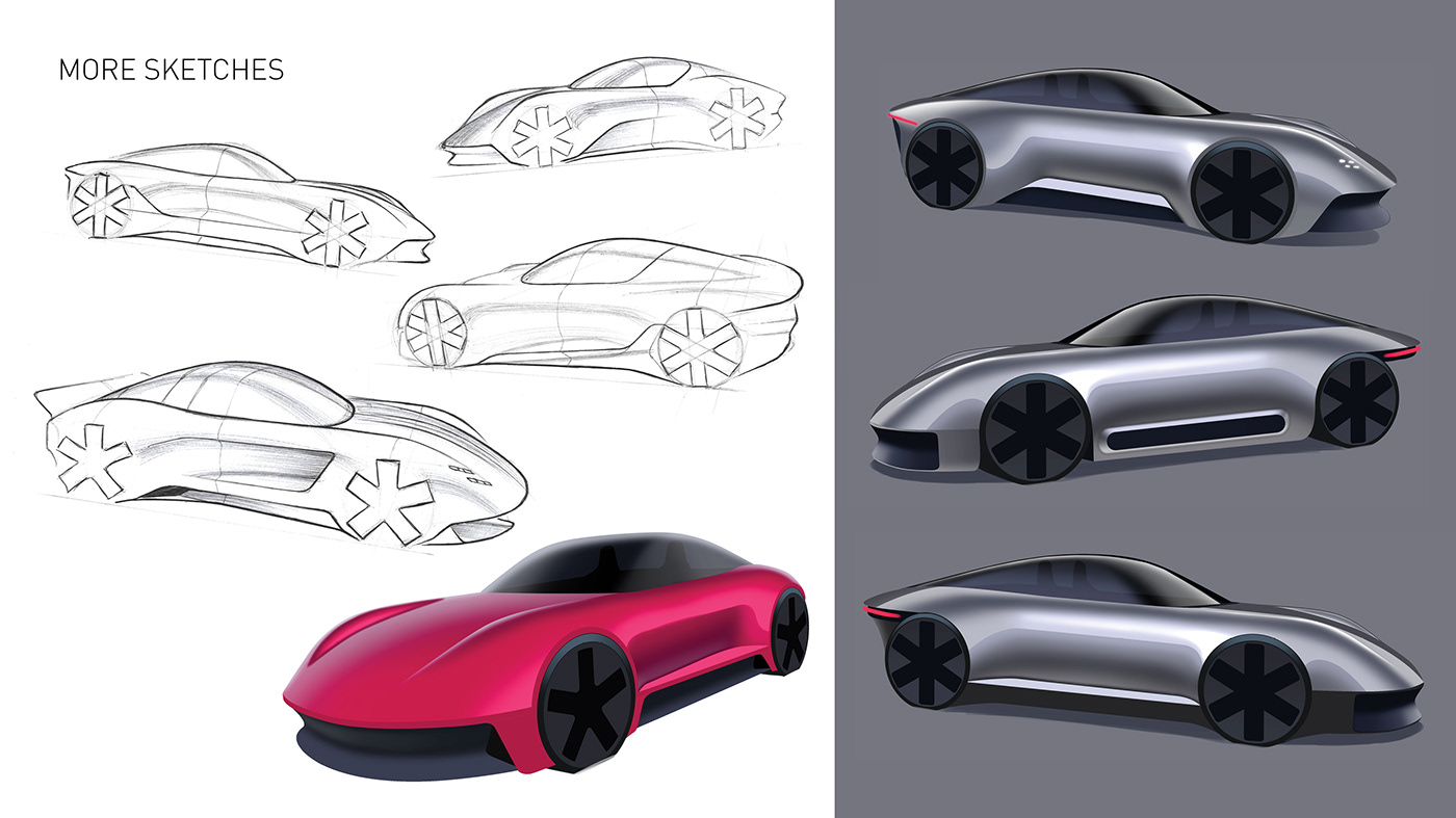 Porsche，concept，future，Cool，Appearance design，Automobile design，