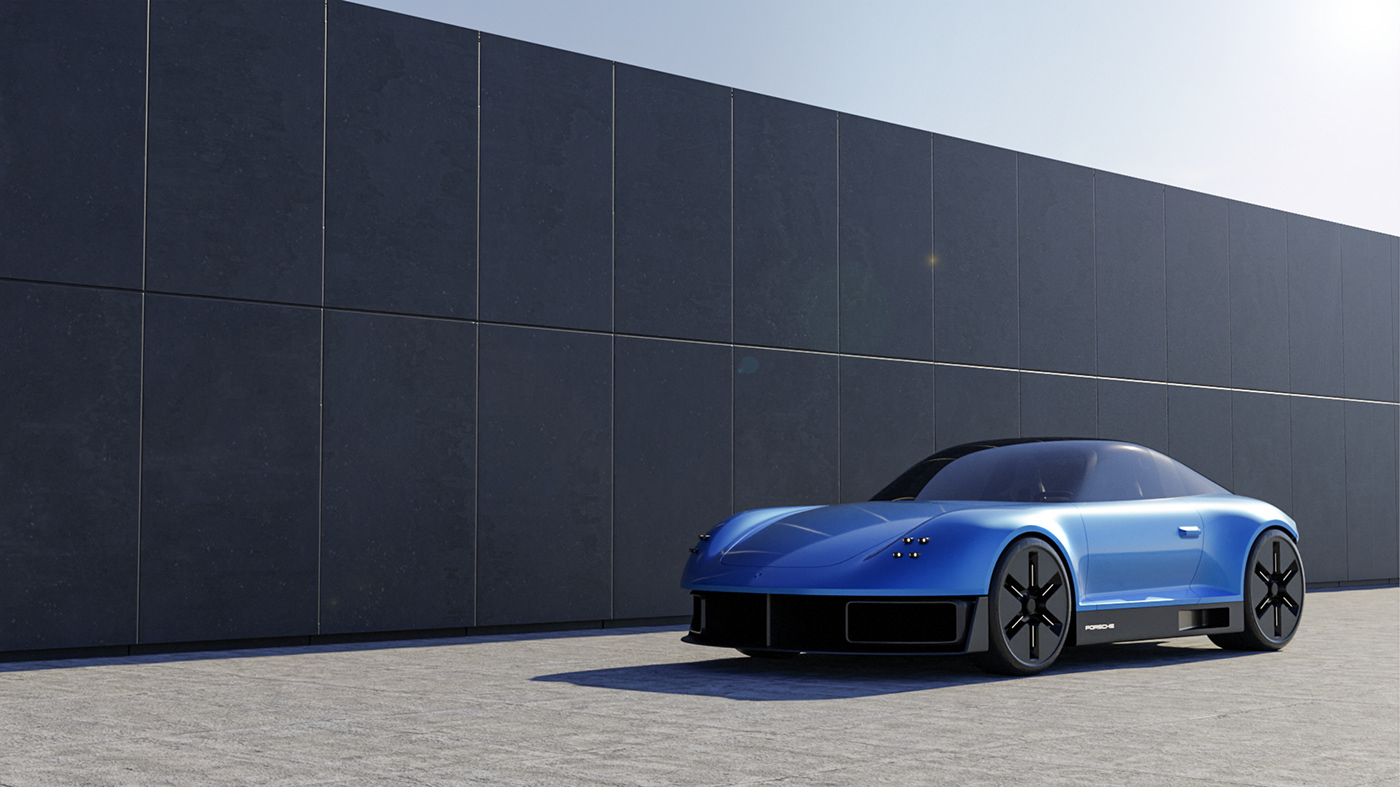 Porsche，concept，future，Cool，Appearance design，Automobile design，