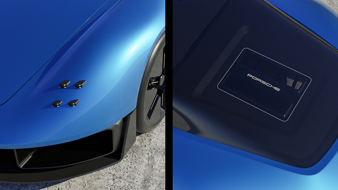 Porsche，concept，future，Cool，Appearance design，Automobile design，