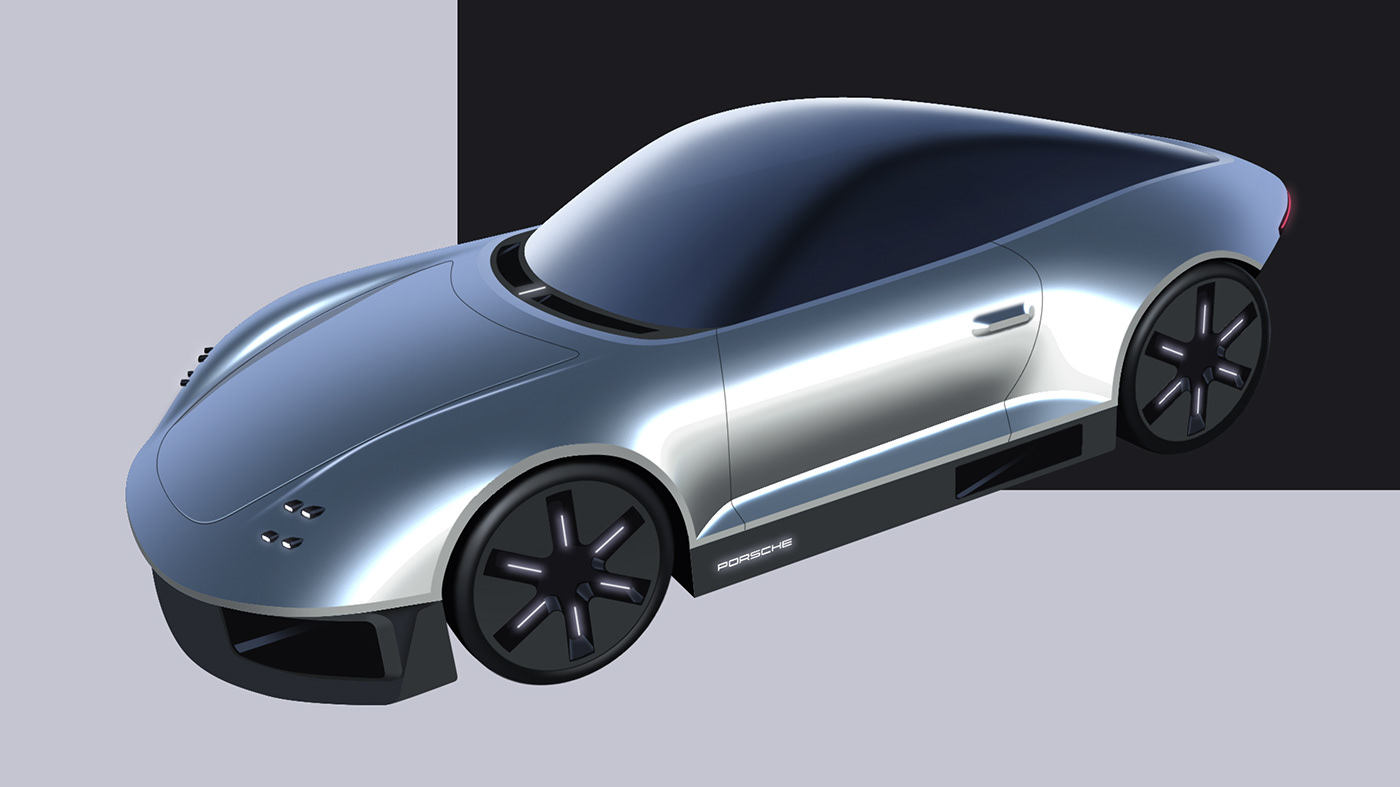 Porsche，concept，future，Cool，Appearance design，Automobile design，