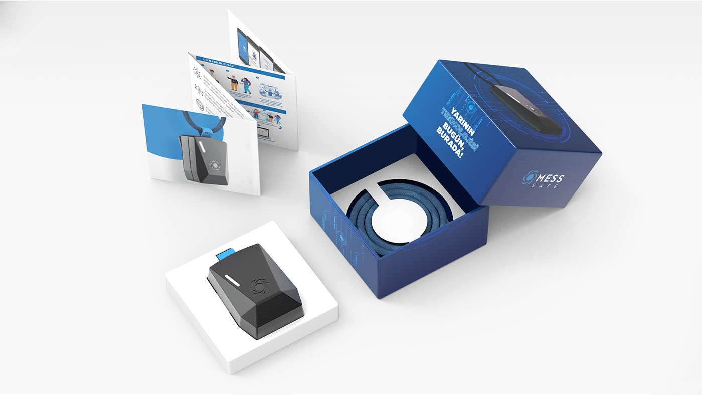 product design，Mess-Safe，Wearable，Distance prompter，