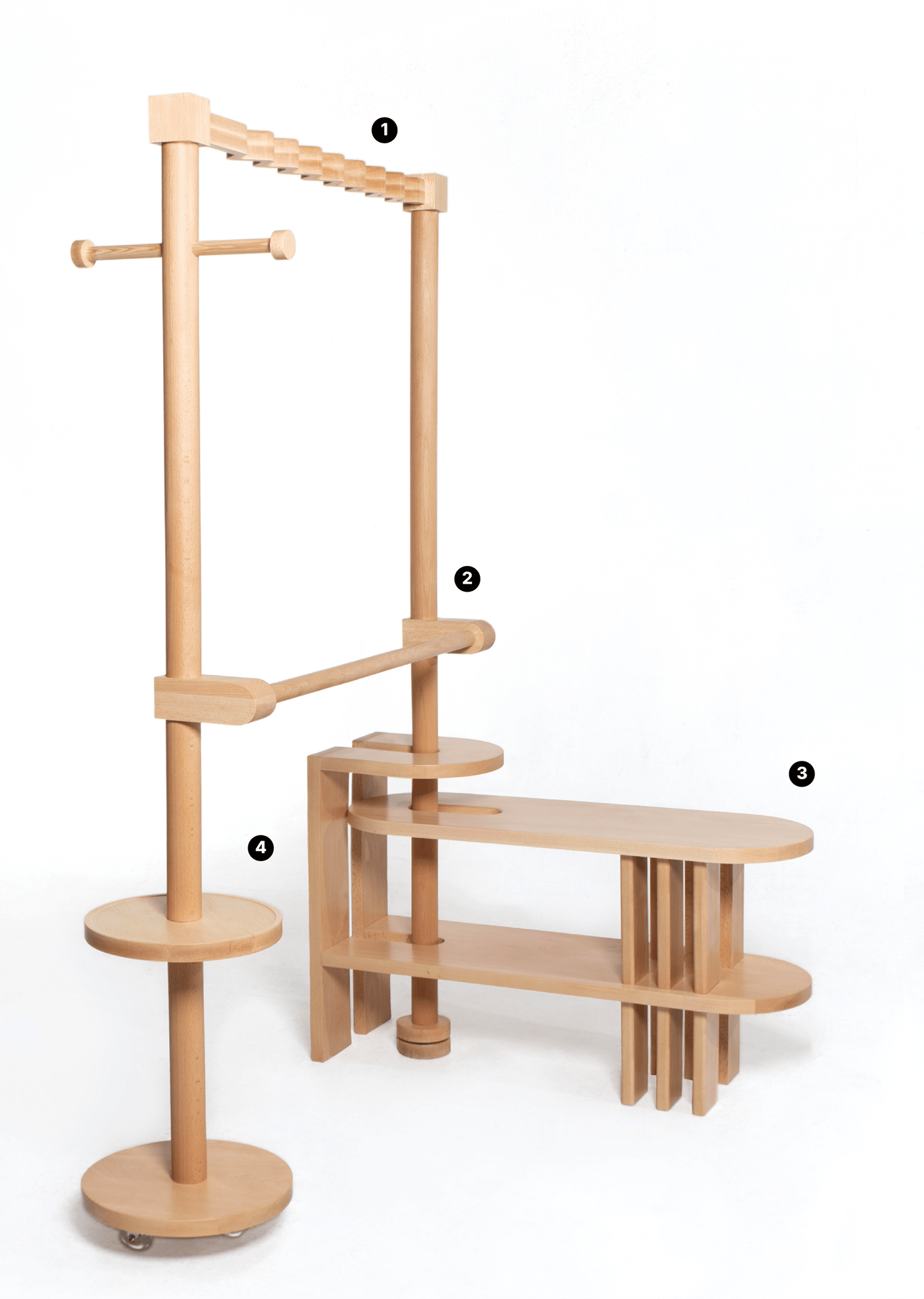 Gwangho Lee，돌 janchi，Zig，Multifunctional clothes rack，product design，Usability design，