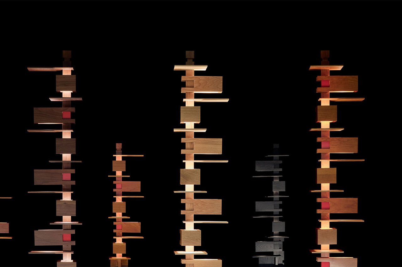 Minimalism，Lamp design，Yamagiwa，product design，TALIESIN lamp，wooden ，Frank Lloyd Wright，