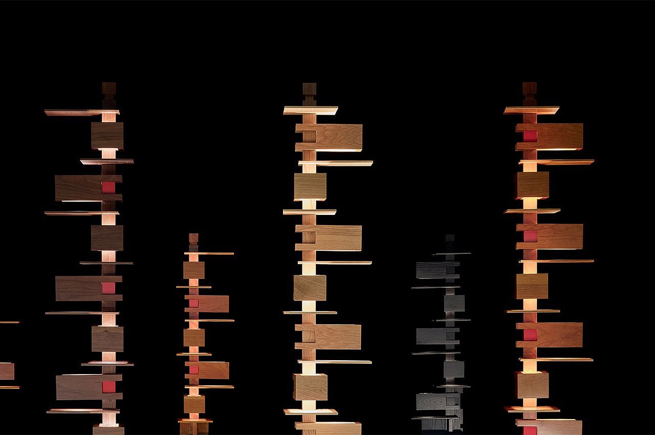 Minimalism，Lamp design，Yamagiwa，product design，TALIESIN lamp，wooden ，Frank Lloyd Wright，