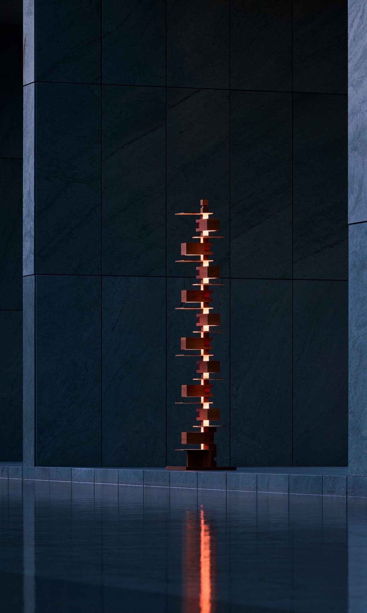 Minimalism，Lamp design，Yamagiwa，product design，TALIESIN lamp，wooden ，Frank Lloyd Wright，