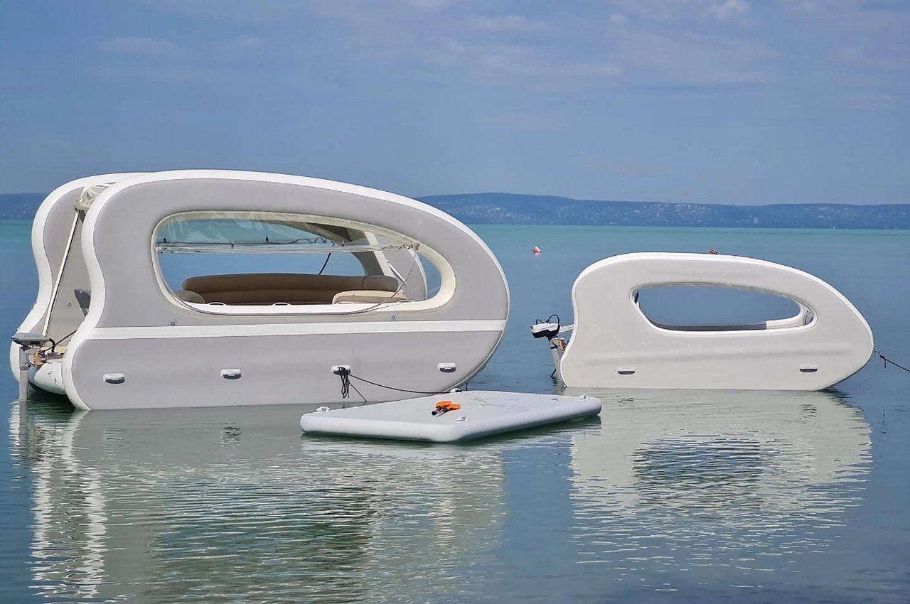 product design，Inflatable no port catamaran，portable，DDD Manufaktúra，