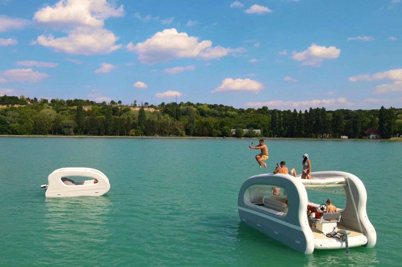 product design，Inflatable no port catamaran，portable，DDD Manufaktúra，