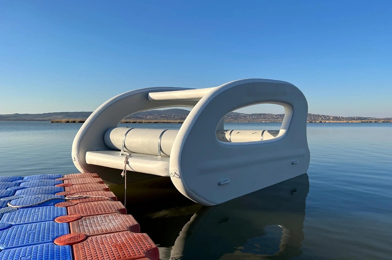 product design，Inflatable no port catamaran，portable，DDD Manufaktúra，