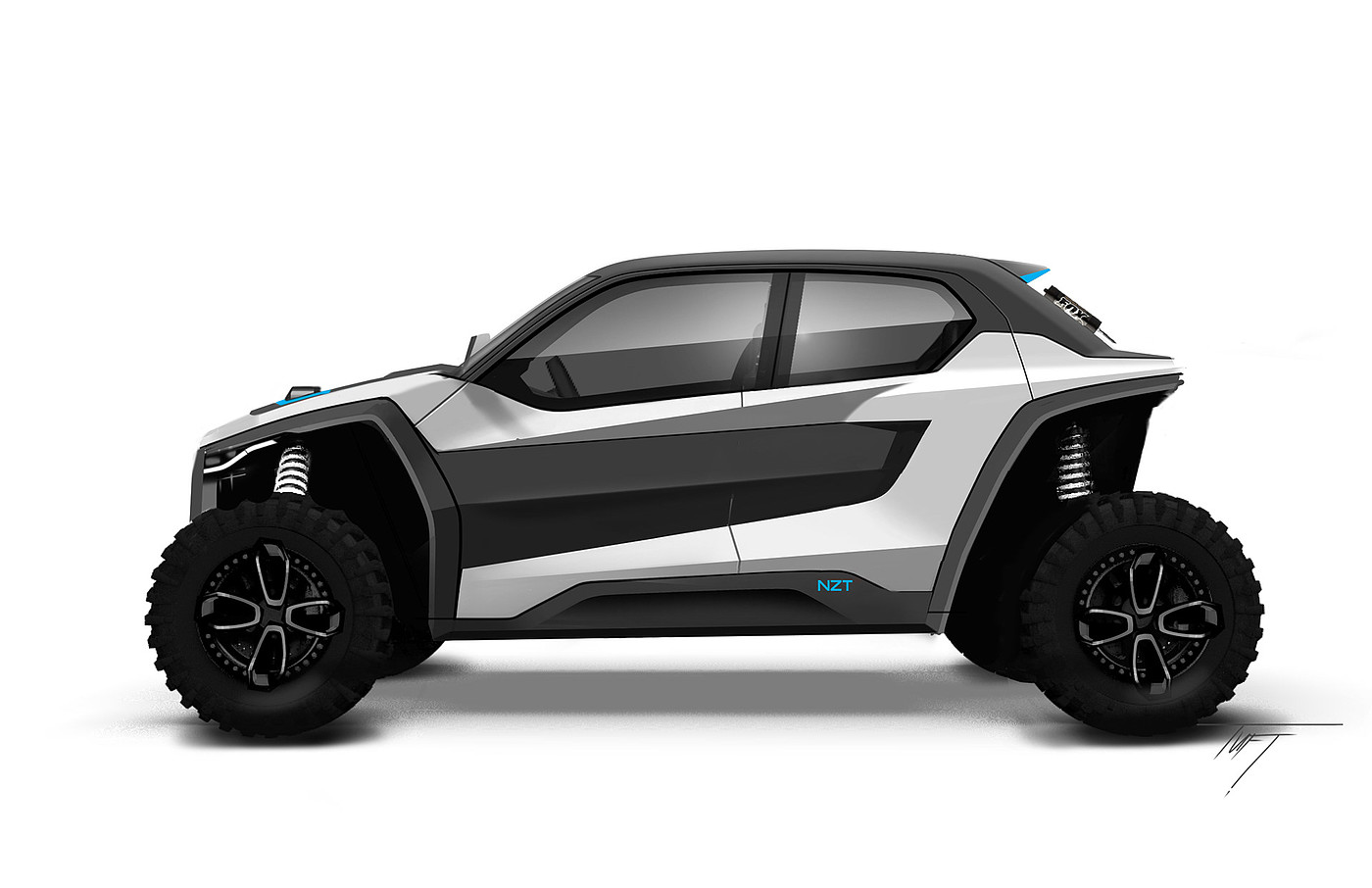 Erik Tuft，NZT，conceptual design，Automobile design，Streamlined design，Off-road vehicle，