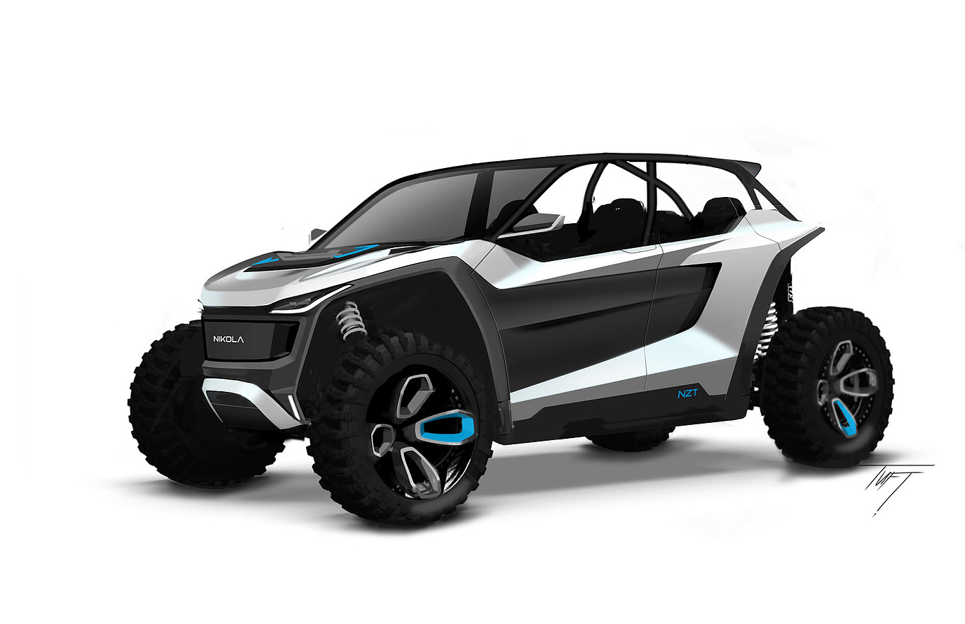 Erik Tuft，NZT，conceptual design，Automobile design，Streamlined design，Off-road vehicle，