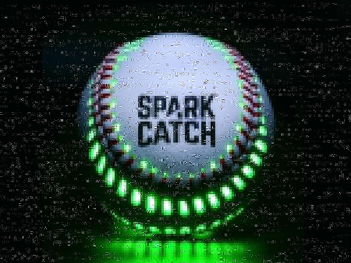 Spark Catch，发光棒球，产品设计，人体工程学，