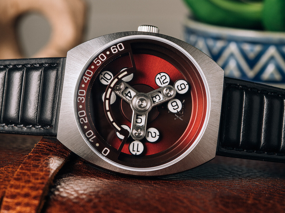 Xeric SC rambler，Automatic roaming timepiece watch，product design，Three-arm timepiece，