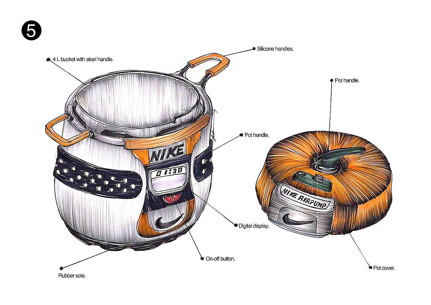 Air pump，Nike，industrial design，product design，Design，rice cooker，
