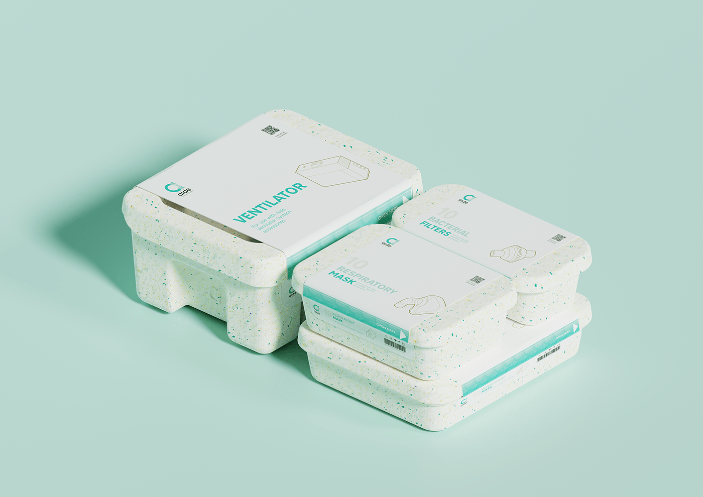 Ed Medical Packaging System，packing design，Visual design，Medical field，Aide，Renewable materials，Cyclic，