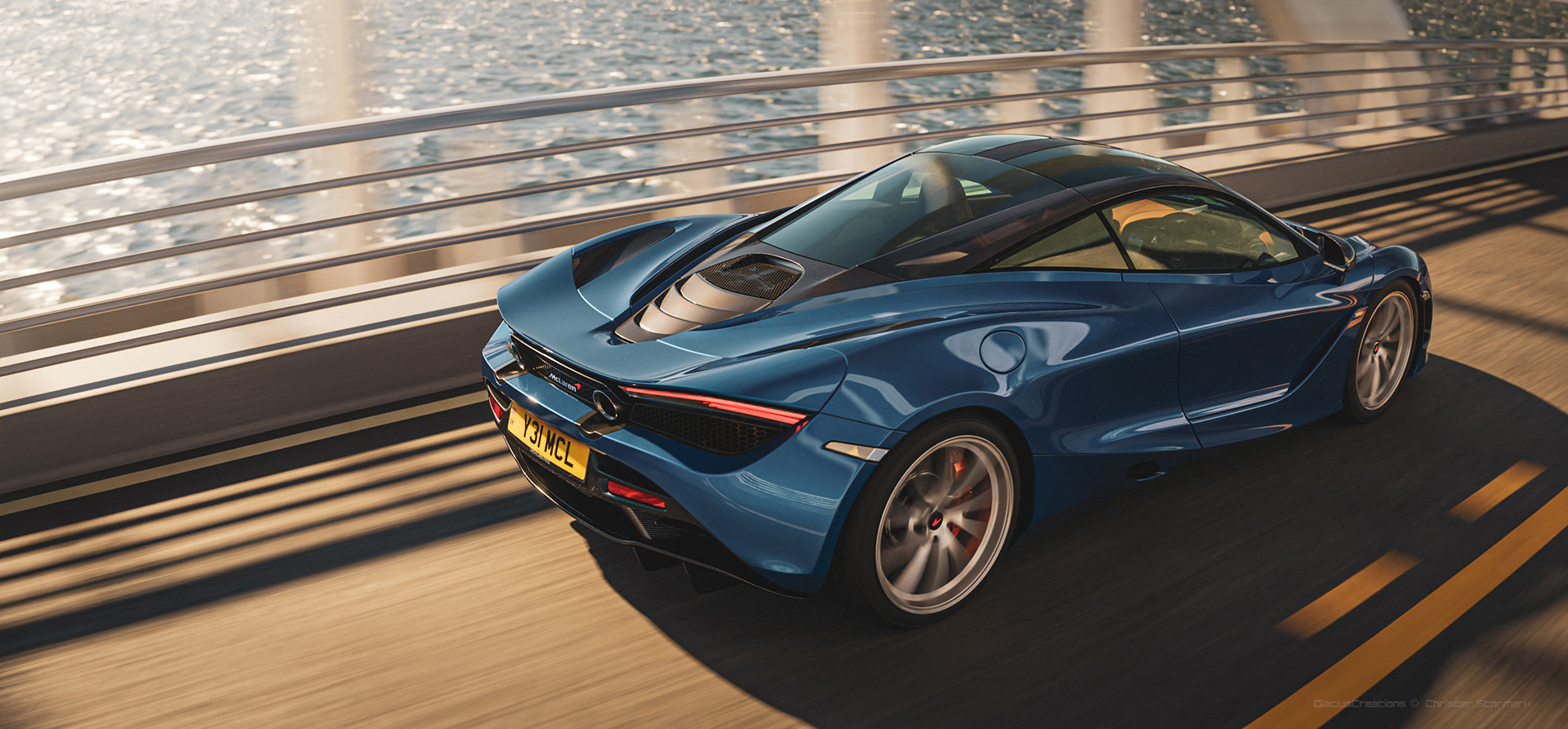 McLaren 720s，Christer Stormark，CGI scenario，Automobile design，Render，