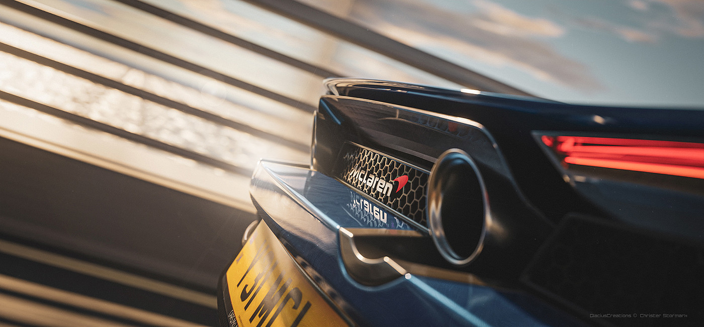 McLaren 720s，Christer Stormark，CGI scenario，Automobile design，Render，