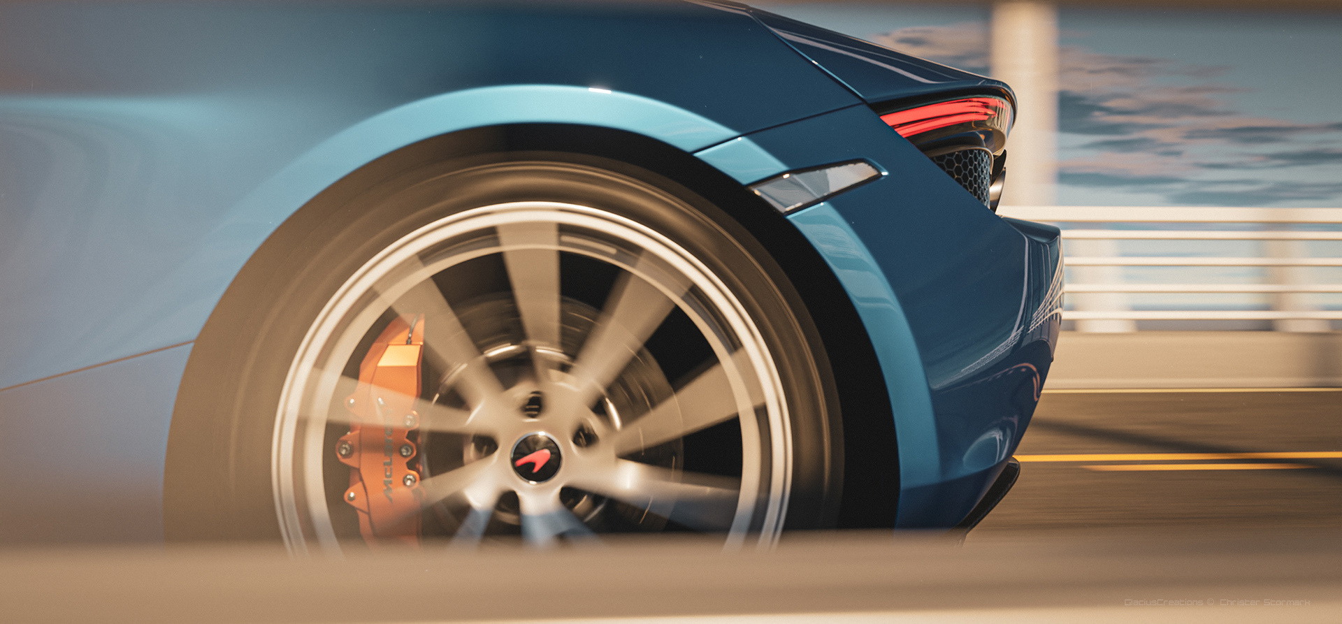 McLaren 720s，Christer Stormark，CGI scenario，Automobile design，Render，