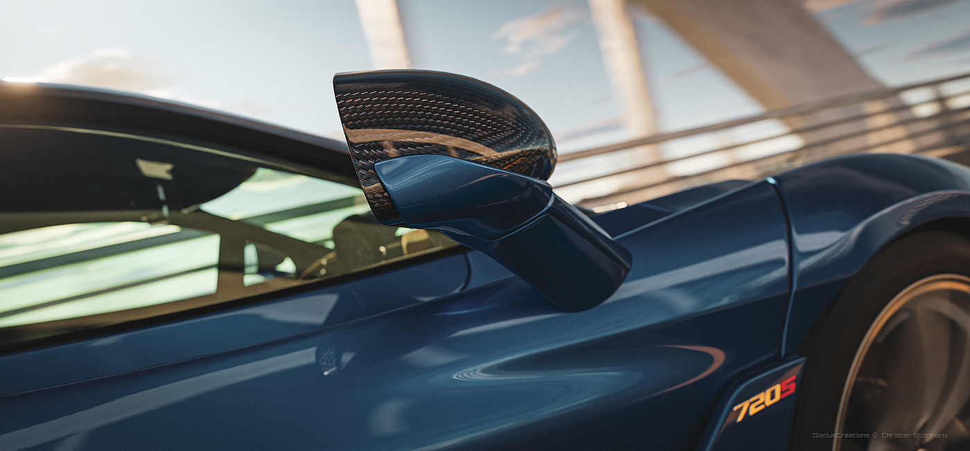 McLaren 720s，Christer Stormark，CGI scenario，Automobile design，Render，