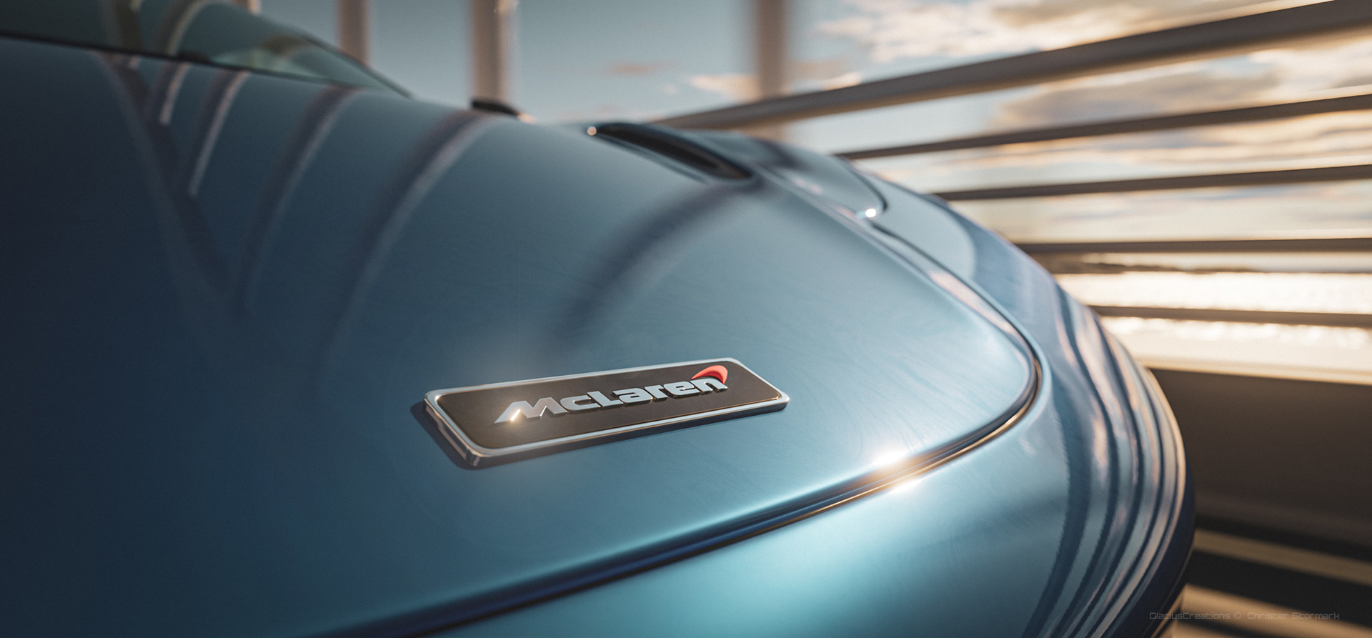 McLaren 720s，Christer Stormark，CGI scenario，Automobile design，Render，