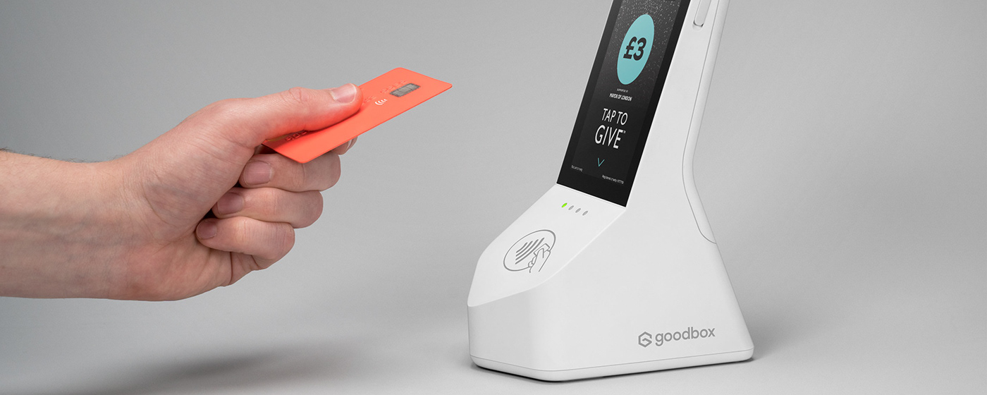 V2 STUDIOS，Contactless donation，product design，reddot award 2019，Goodbox，