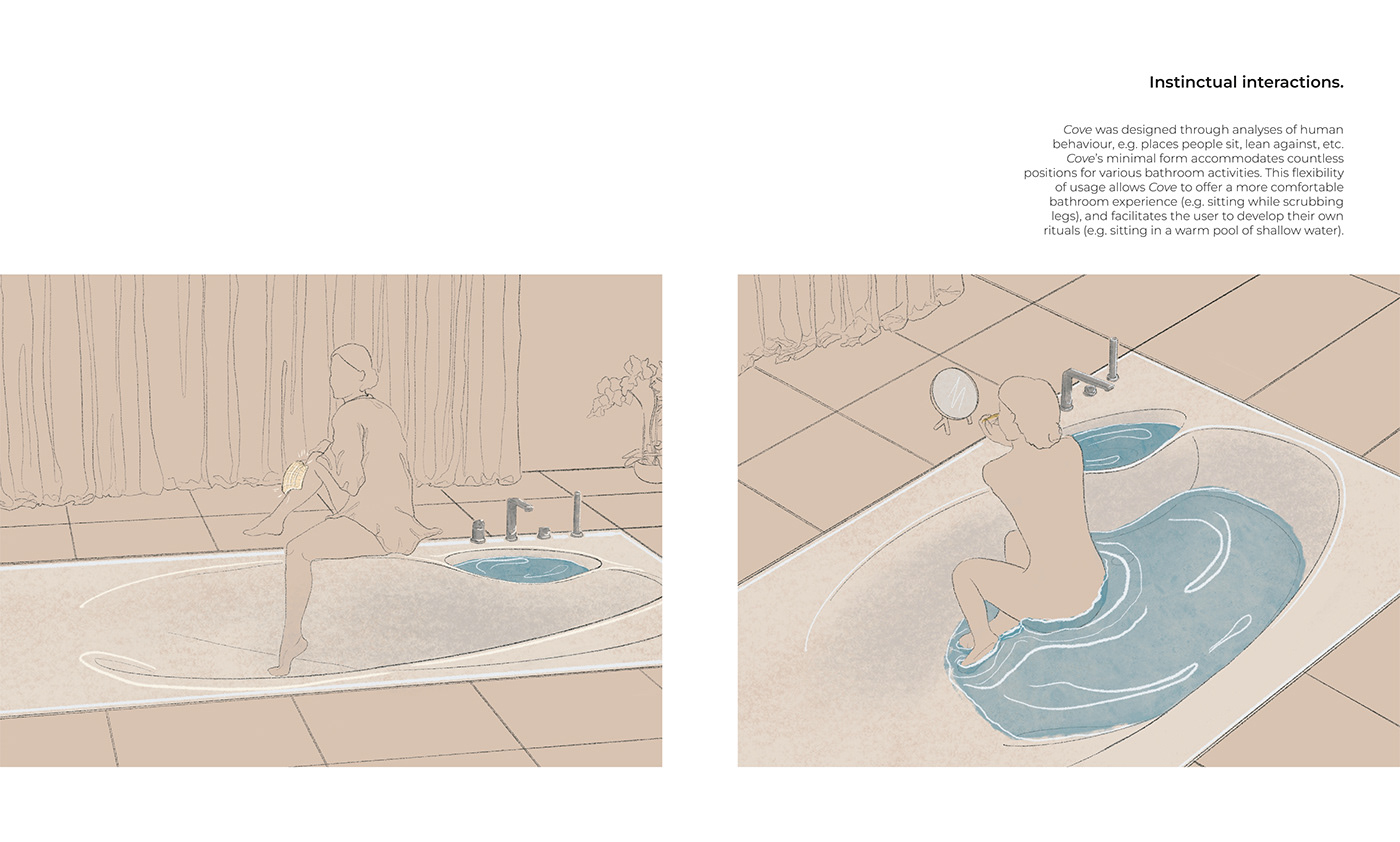 Özge Akça，bathtub，product design，natural，hammam culture in turkey，