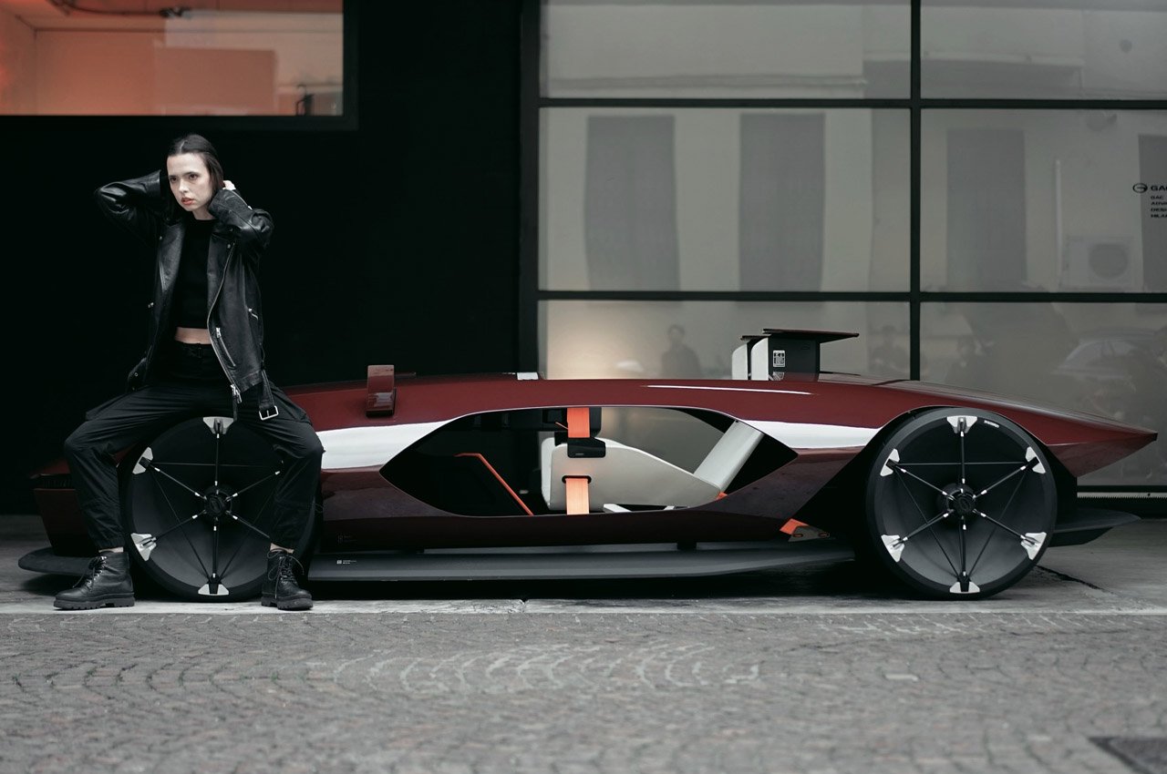 Hidden cab，Automobile design，Electric sports car，Minimalism，Automobile aesthetics，GAC Design，GAC Barchetta，Super Futurism，