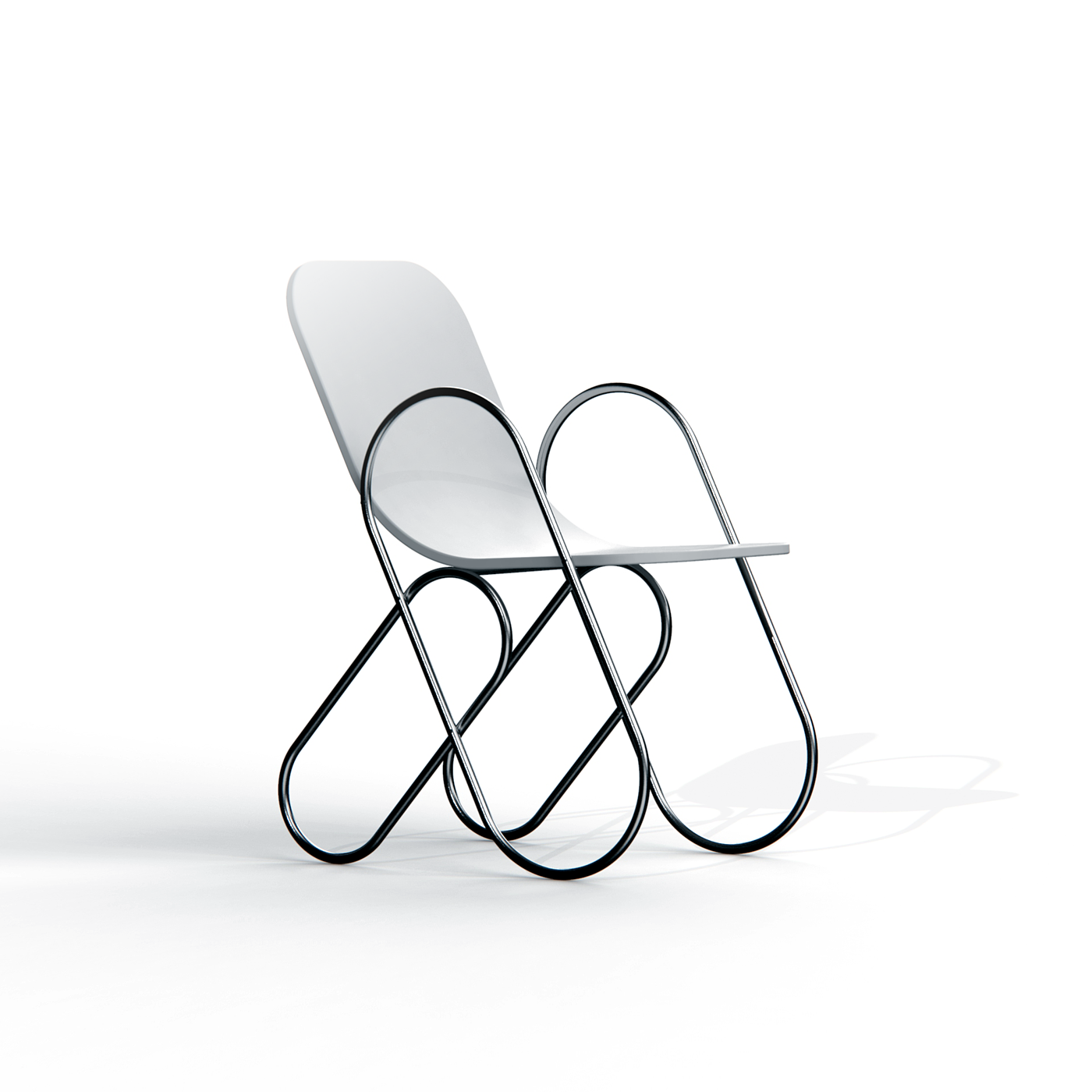 Andrew Edge，Clip Chair，产品设计，家具设计，几何设计，美学设计，人体工程学，