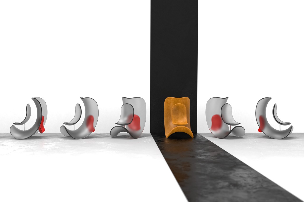 Pranay Patidar，Rocking chair，Form obeys function，Curve design，Chipp，Ergonomics，