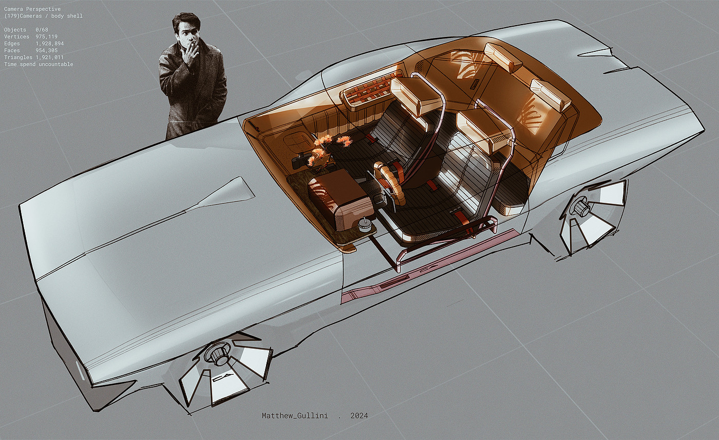 automobile，Interior，Matthew Gullini，draft，