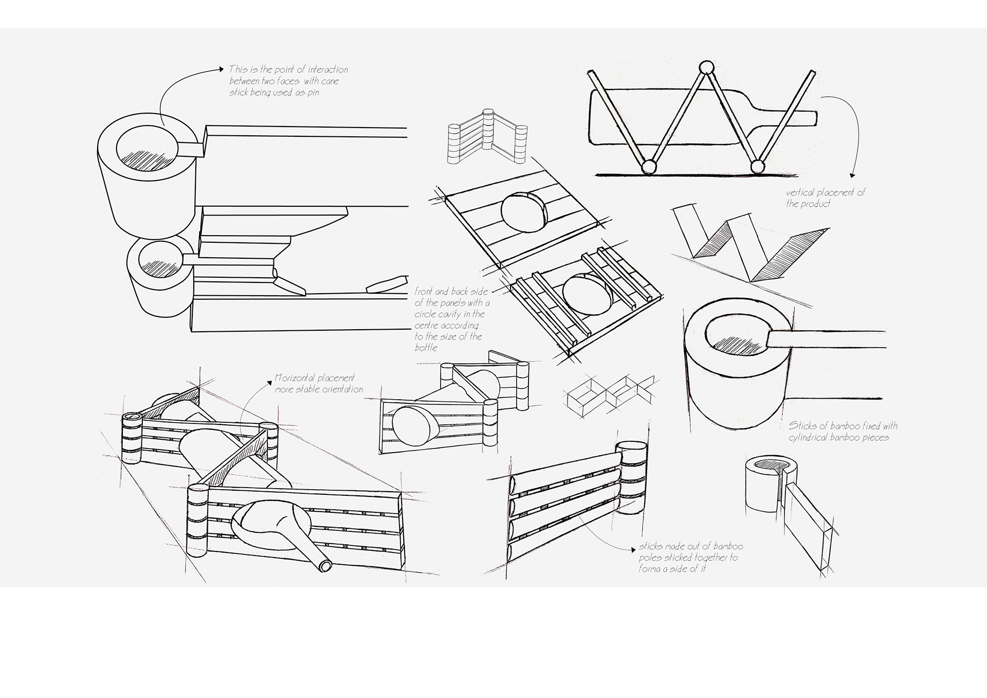 Home Furnishing decoration，Bamboo，The wine bottle，