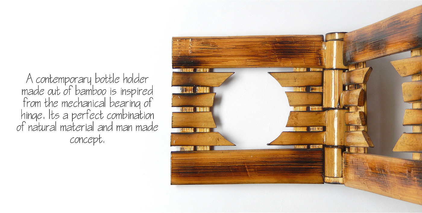 Home Furnishing decoration，Bamboo，The wine bottle，