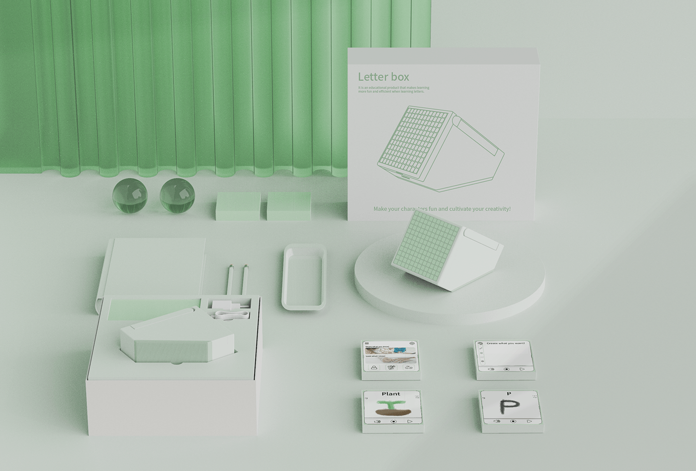 product design，teaching，mailbox，Letter box，education，product，language，