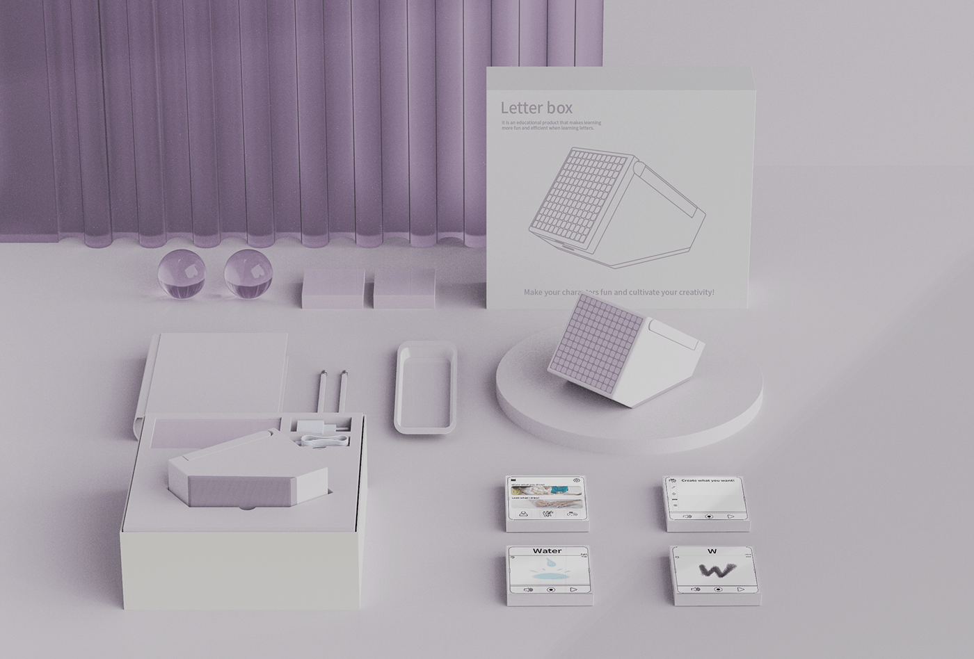 product design，teaching，mailbox，Letter box，education，product，language，