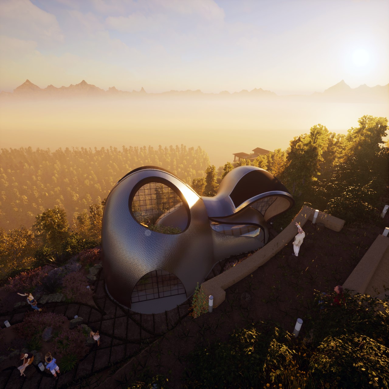 Architecture，yoga，house，