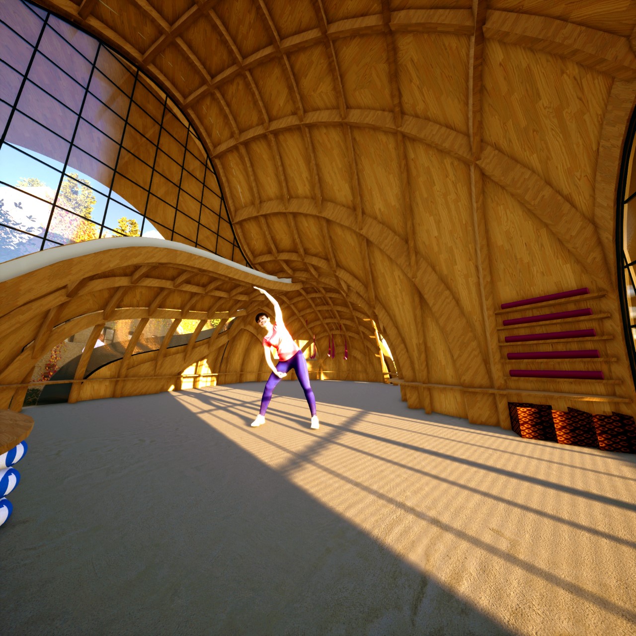 Architecture，yoga，house，