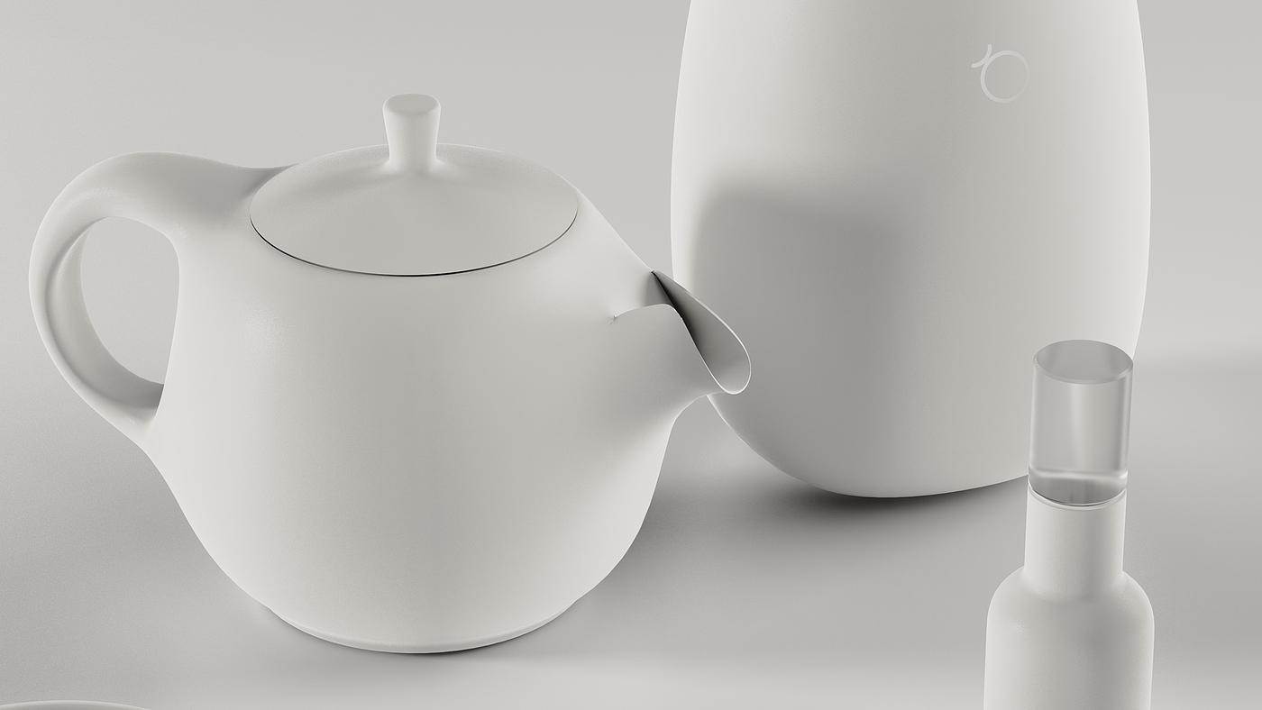 #茶具设计，#兔年主题，