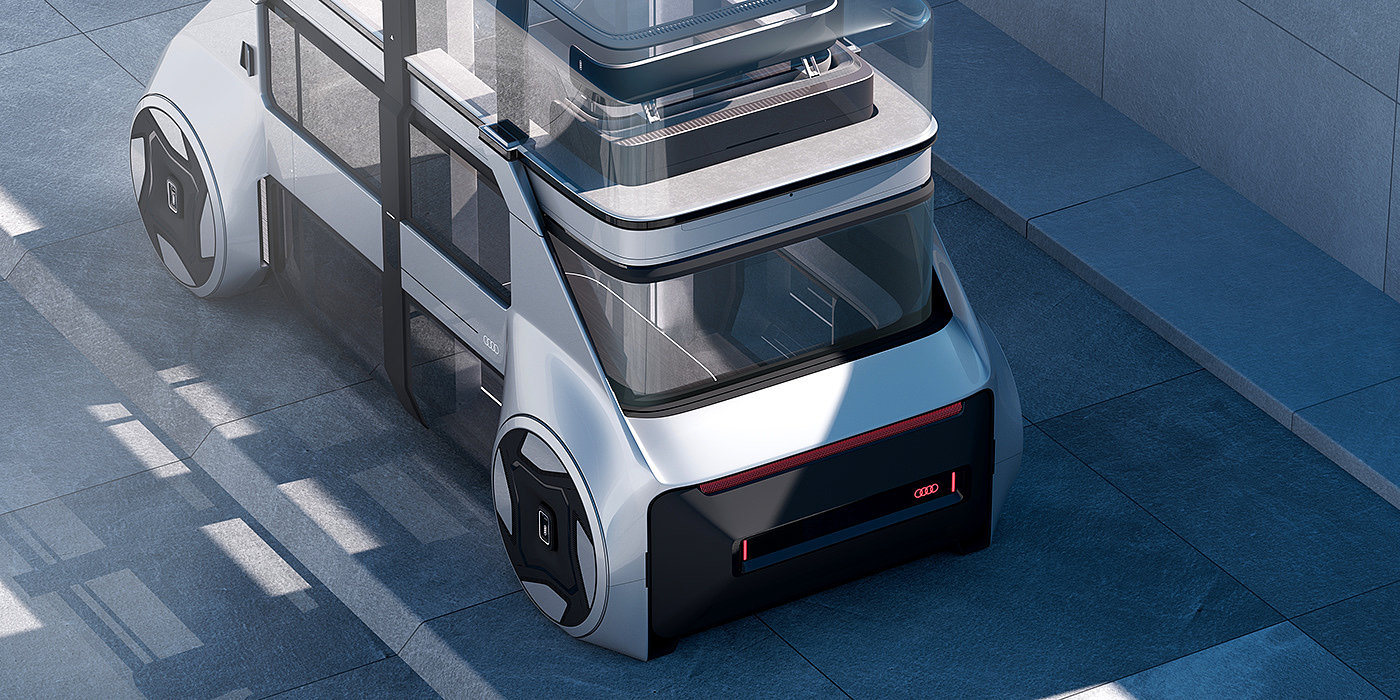 audi，Double decker car，Futurism，conceptual design，