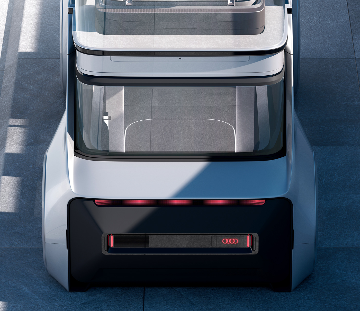 audi，Double decker car，Futurism，conceptual design，