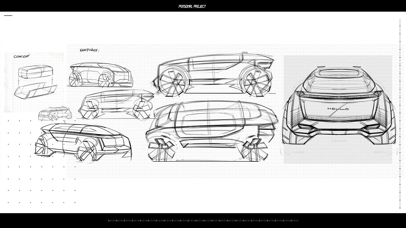 conceptual design，Wagon，Futurism，